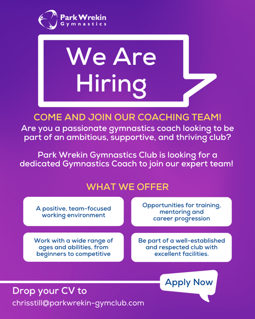 Come and join our coaching team!